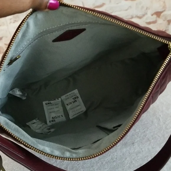 New Fossil Quilted Leather Hobo Bag - Picture 9 of 10